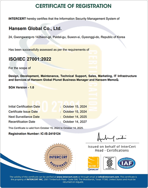 HQ certification