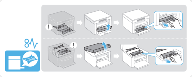 Examples of instructional illustrations used in completed projects