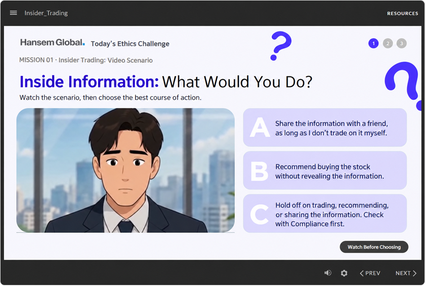Storyline 360 Example – Scenario-Based Interaction